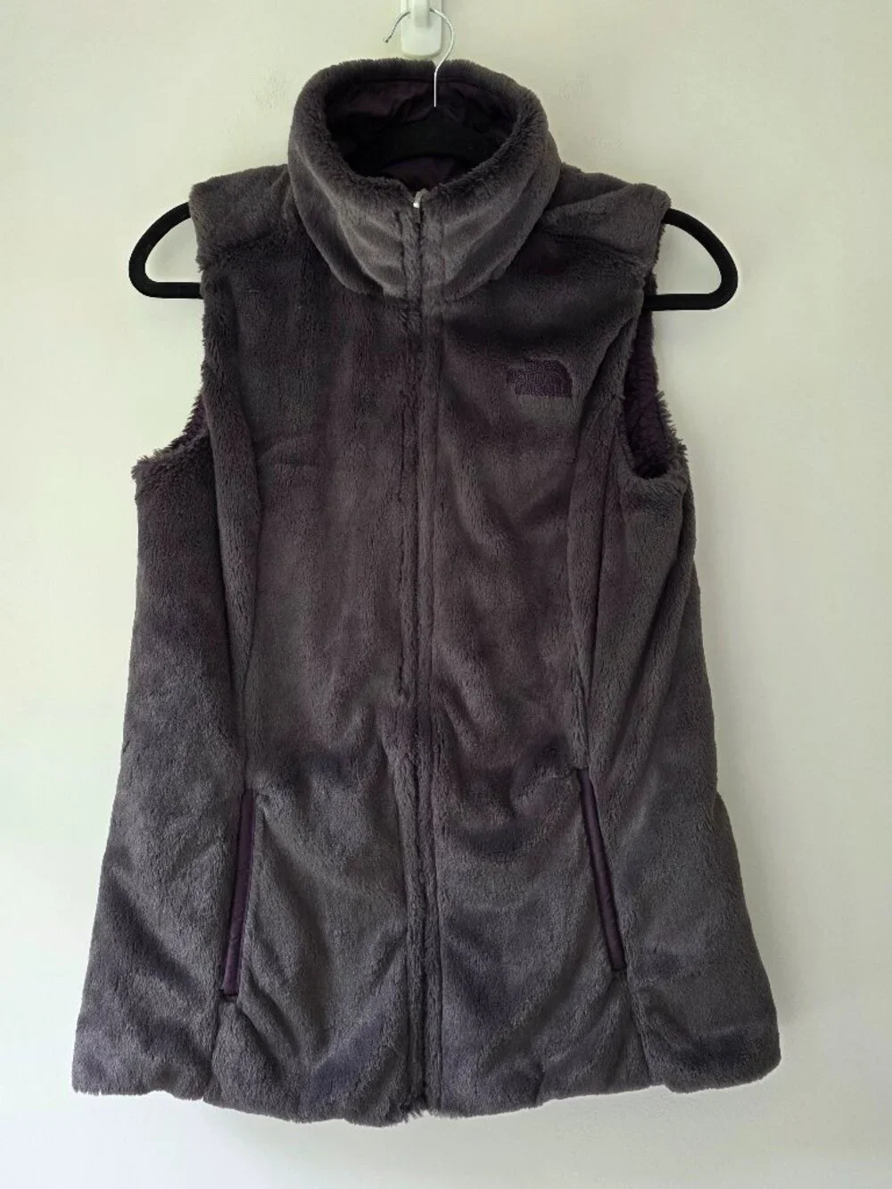 The North Face Mossbud Insulated Reversible Vest Purple | Small | EUC Soft Fuzzy